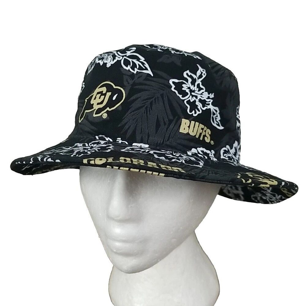 Colorado Buffaloes Reyn Spooner Fishing Beach Bucket Hat Cap Size S/M NCAA EUC